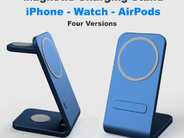 Magnetic Charging Stand for iPhone, Apple Watch & AirPods - MagSafe - Four Versions
