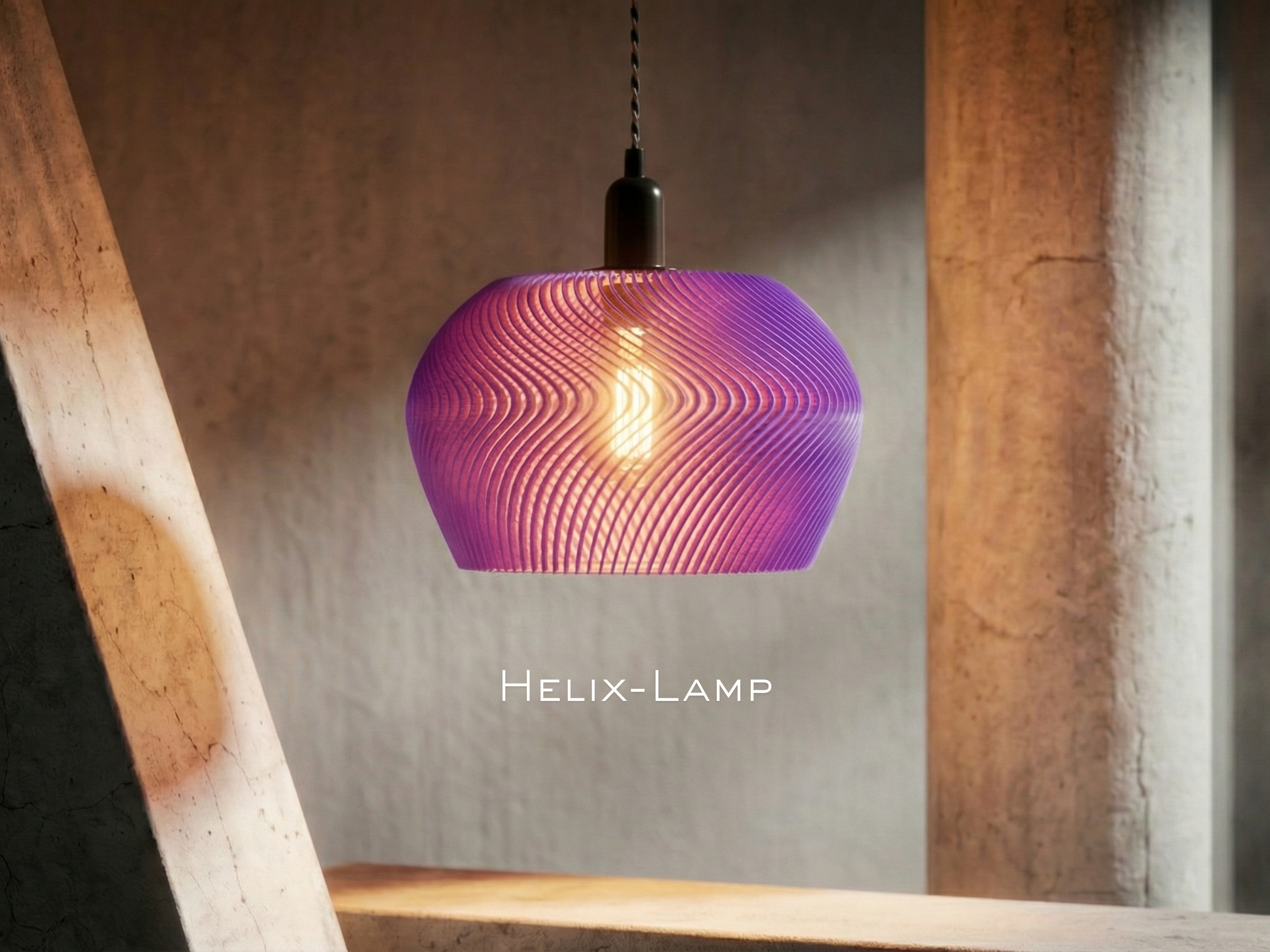 Helix-Lamp – Light & Shadow Play