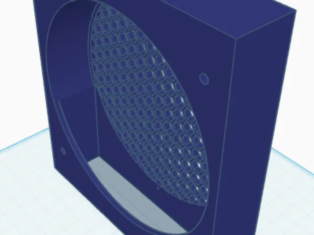 120mm PC Shroud V2: 3-Bay Intake Grill with Dust Filter Slot & Air Duct - untested