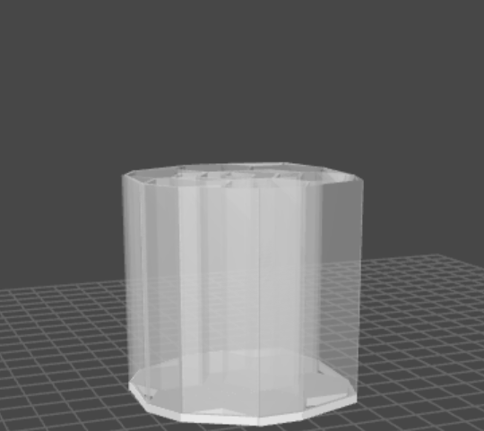 hexagonal desk organiser