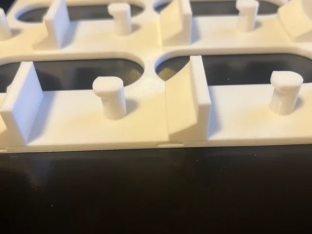 3D Benchy Wall Mount Display Dock 3 x 3 - with tab slots