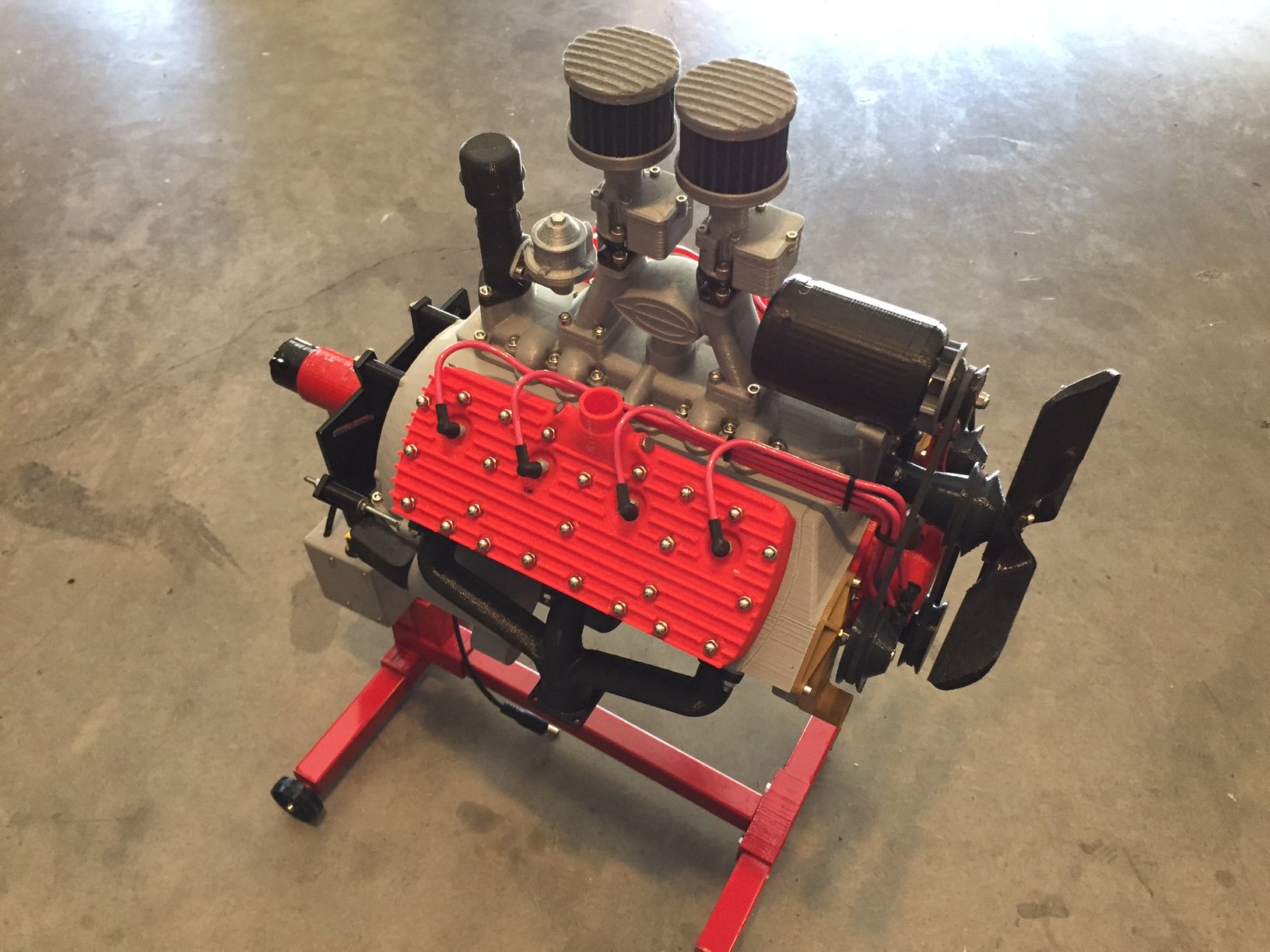 Miniatura 4 do modelo 3D Ford Flathead V8 Engine - Moving Model