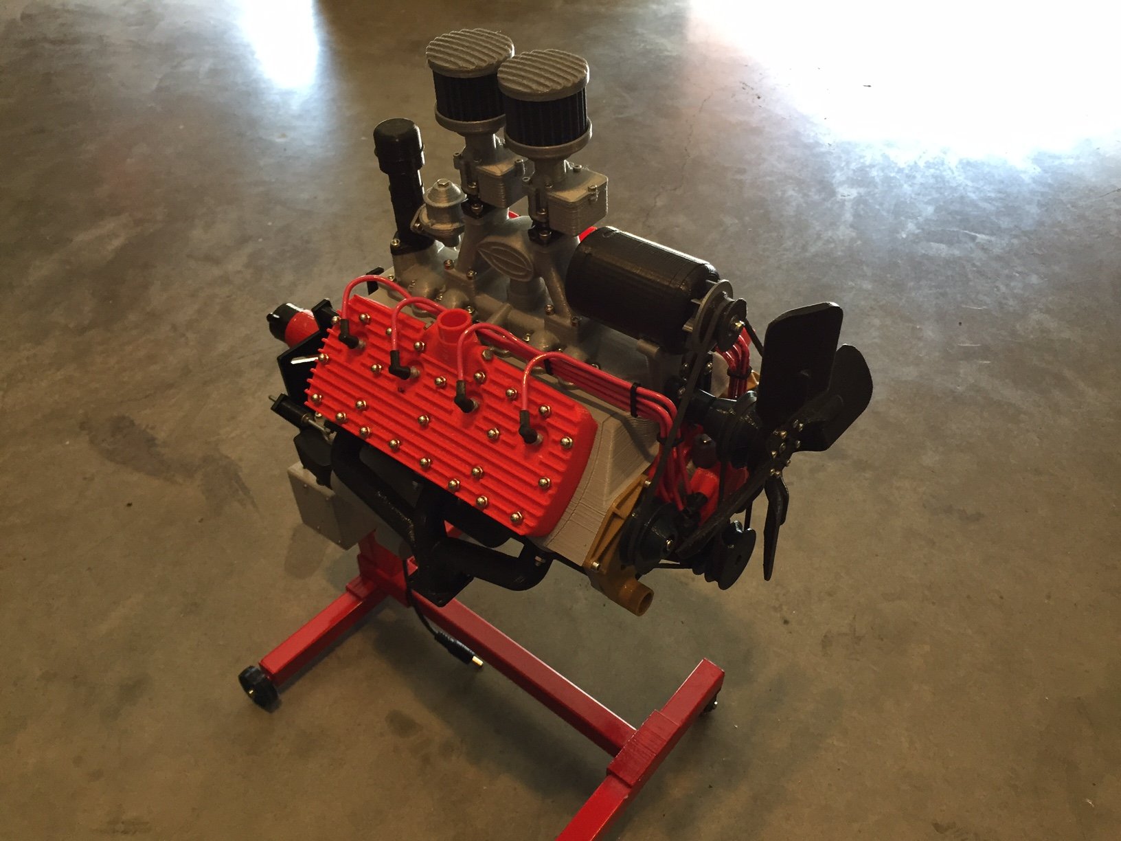 Miniatura 2 do modelo 3D Ford Flathead V8 Engine - Moving Model