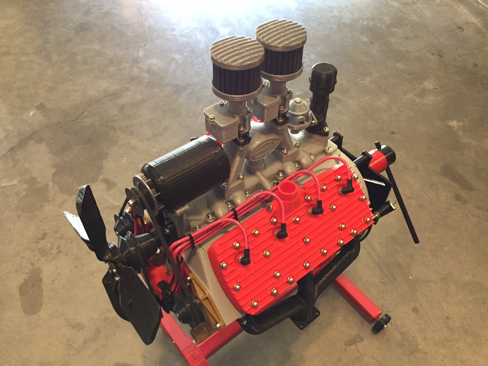 Miniatura 3 do modelo 3D Ford Flathead V8 Engine - Moving Model