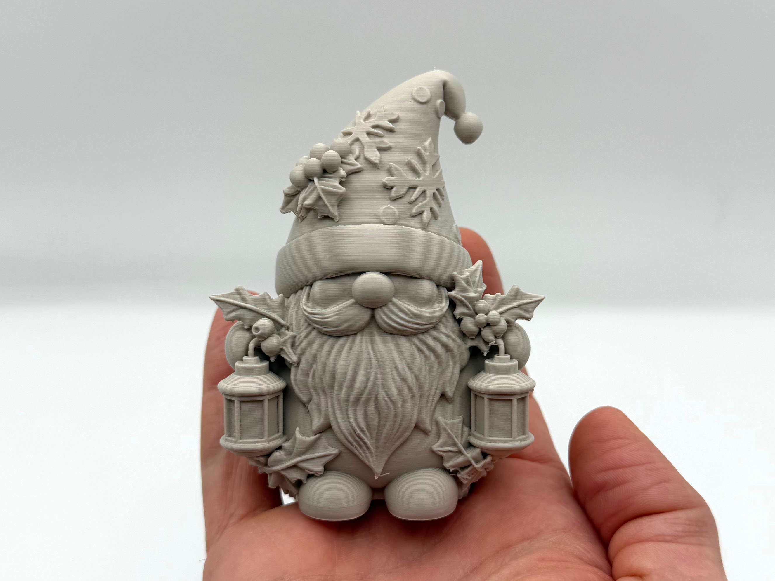 Mistletoe Lantern Gnome