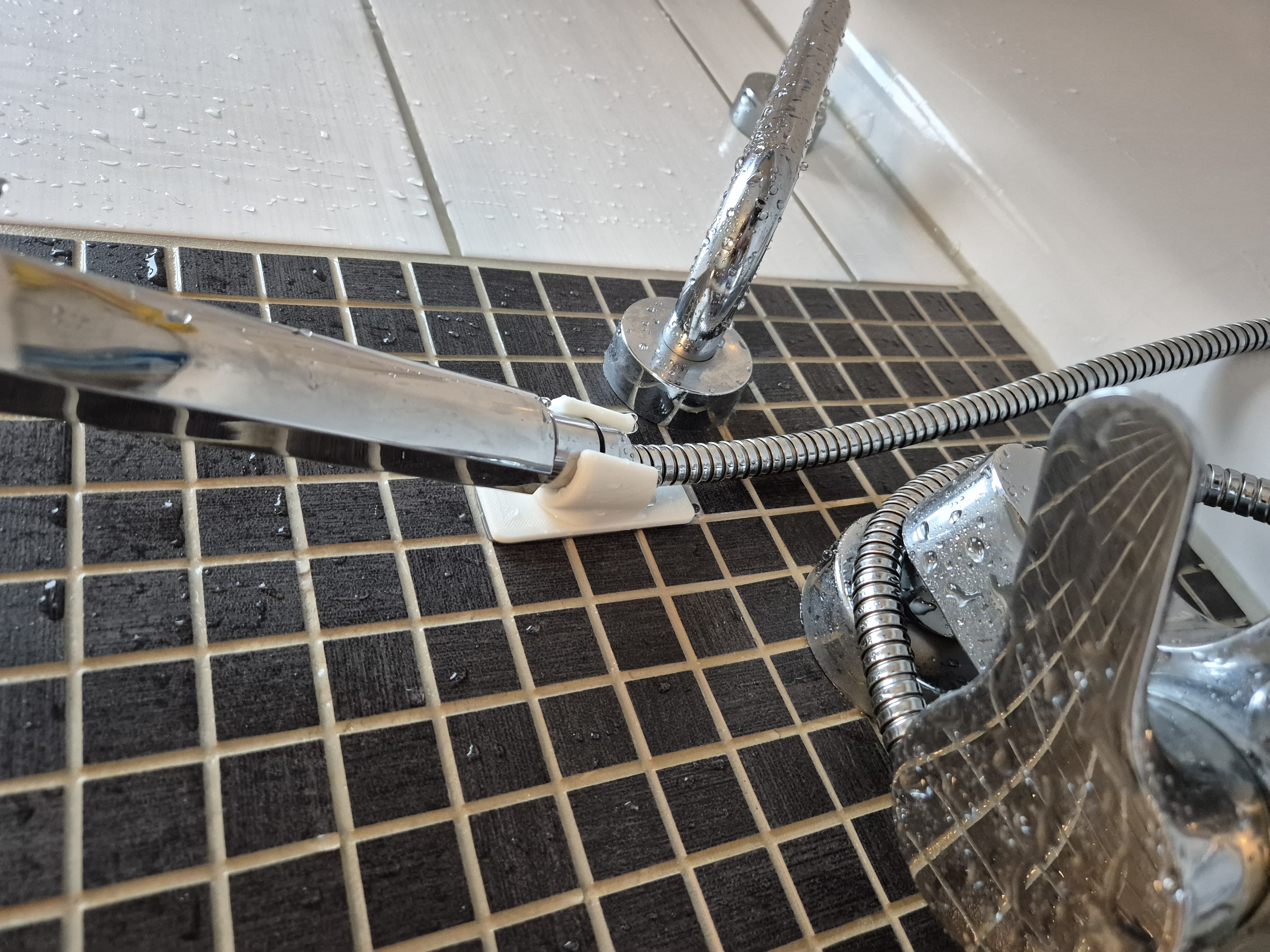 Adhesive Shower Head Holder - Thicker Base
