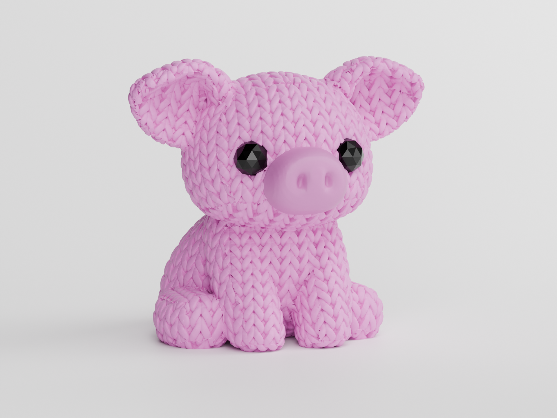 Miniatura 2 do modelo 3D Knitted Pig