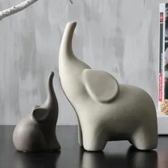 Maman éléphant et son petit – Sculpture 3D
