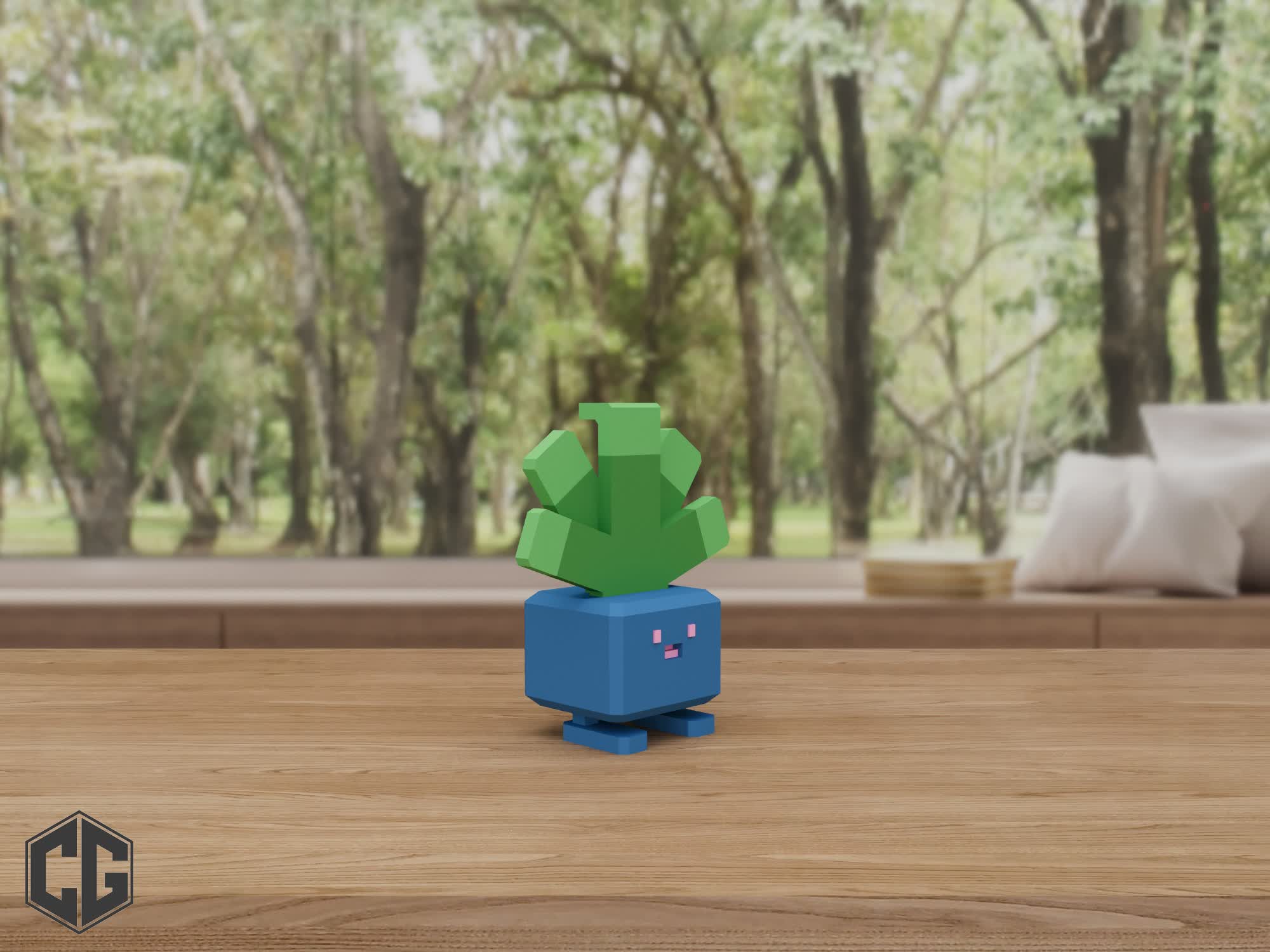 Miniatura 4 do modelo 3D Oddish Pokemon Multipart