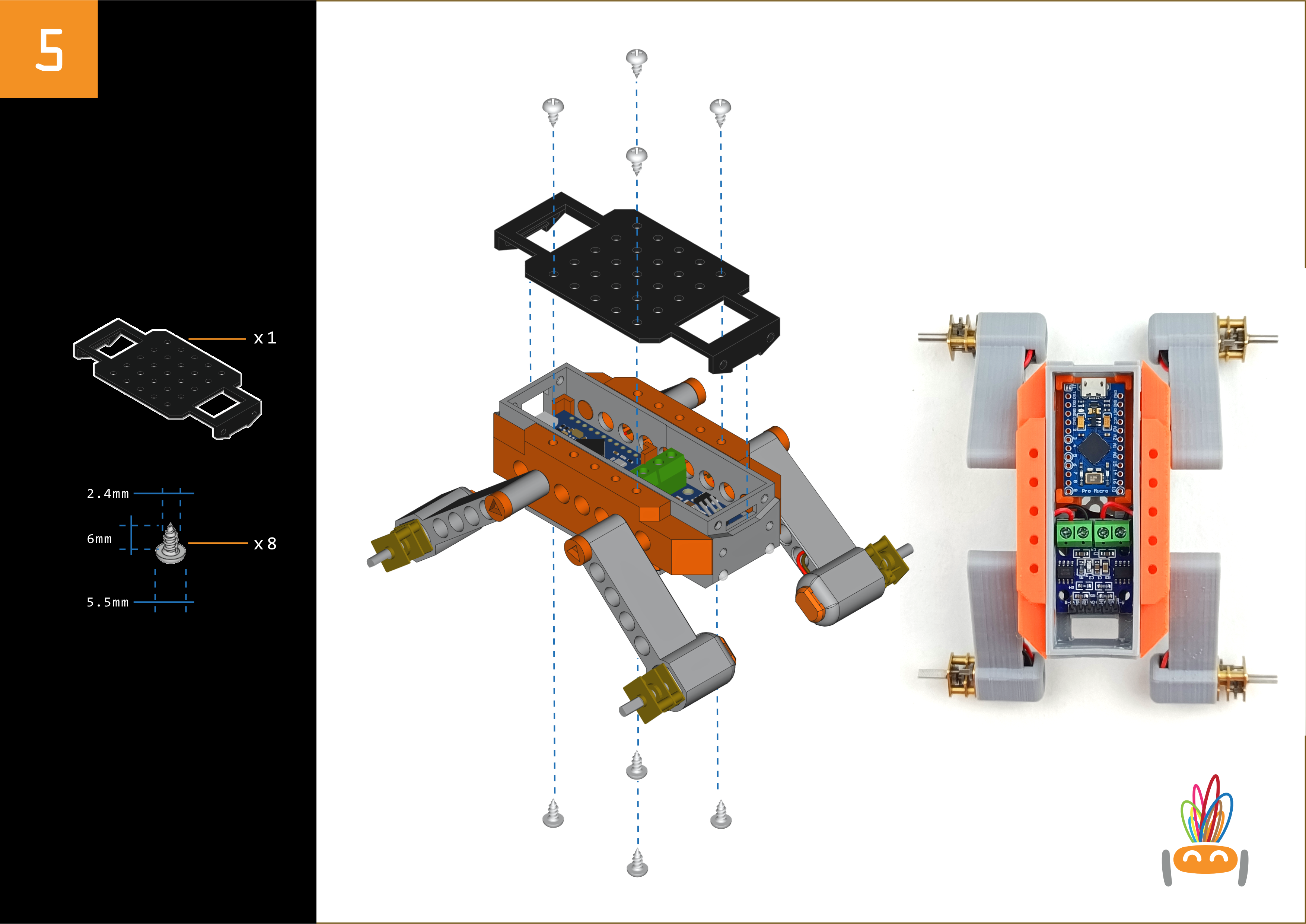 RoverT – Obstacle-Avoiding Robot with lights — miniatura 10