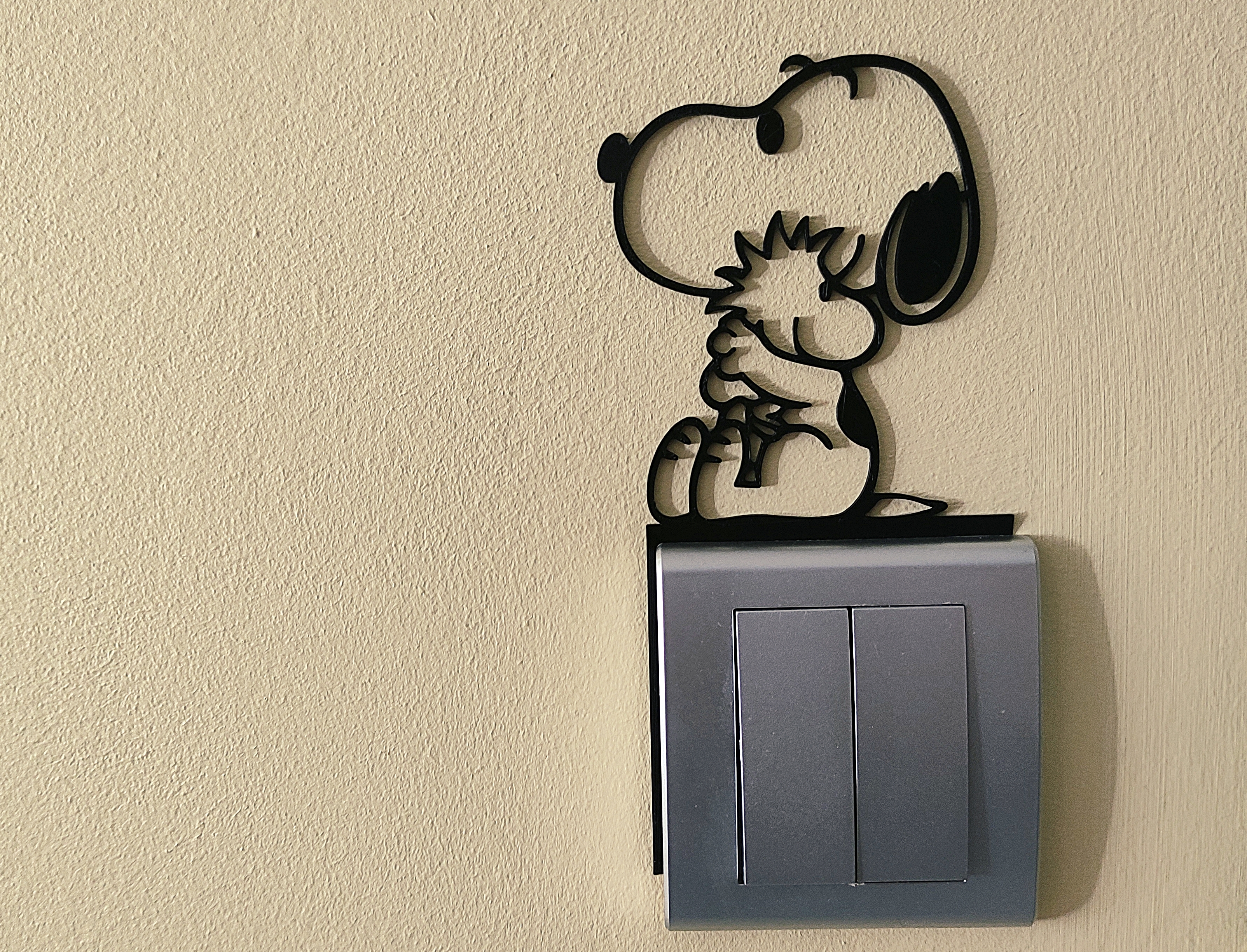 Snoopy Light Switch / Outlet Decoration – 3D Printable Model 23