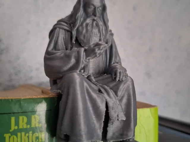 Wizard sitting with Pipe