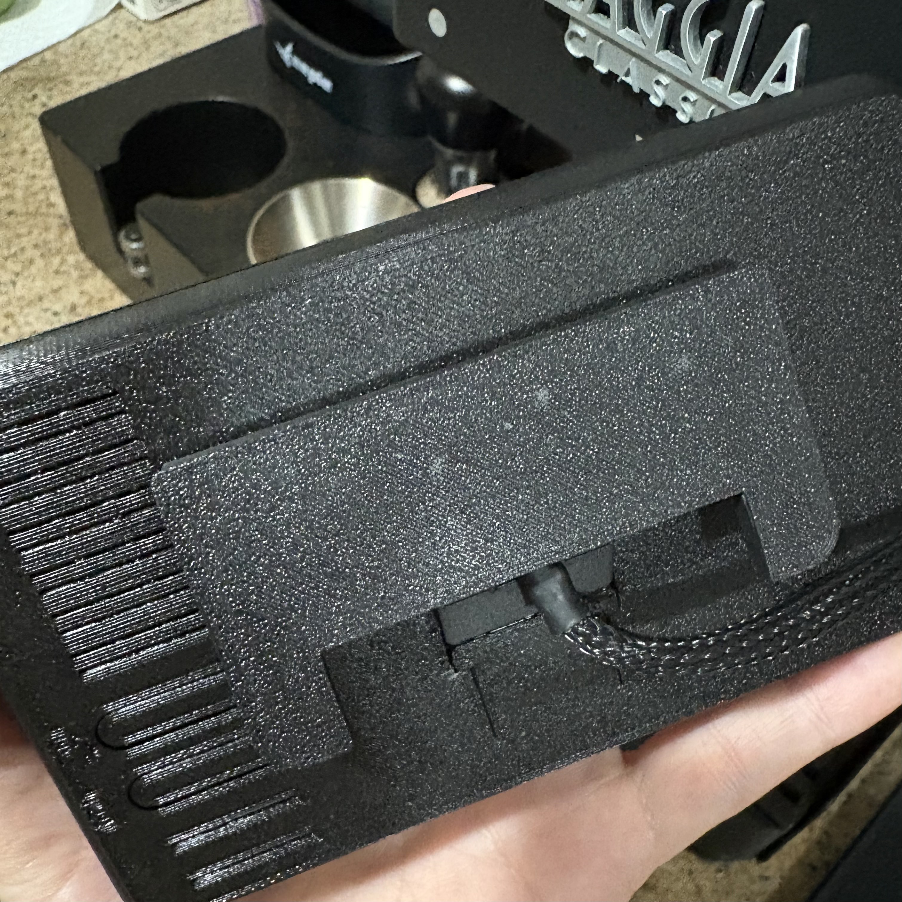 Gaggiuino Gen 3 Screen Housing front bracket for E24 3D model