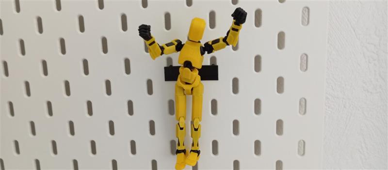 Dummy 13 Figure Stand with IKEA Skådis Pegboard Mount