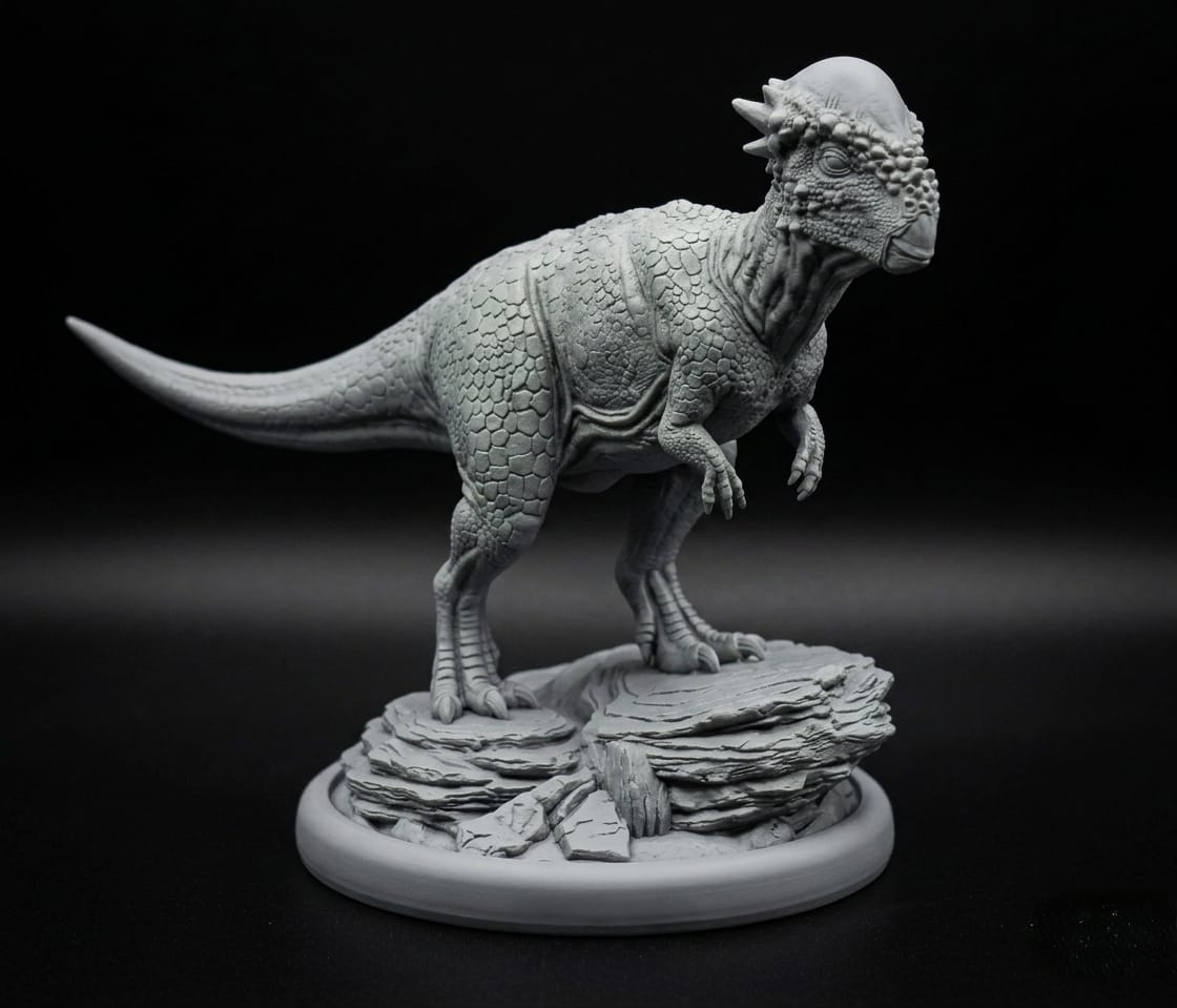 Pachycephalosaurus Statue