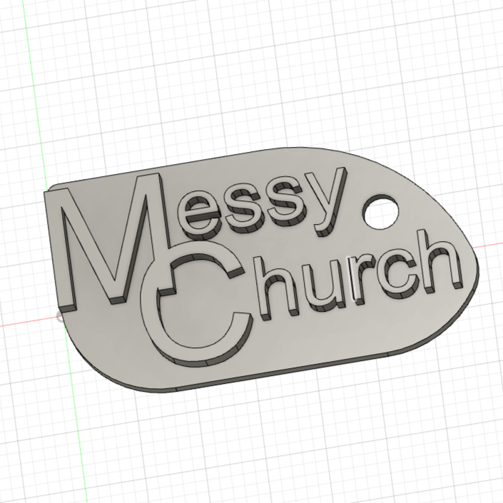 Messy Church keyring
