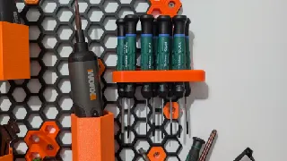 screw driver - LAOA Mini Torx Screwdriver - Honeycomb storage wall - STEP files