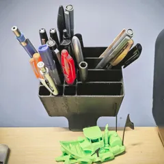 Table mounted pencil holder