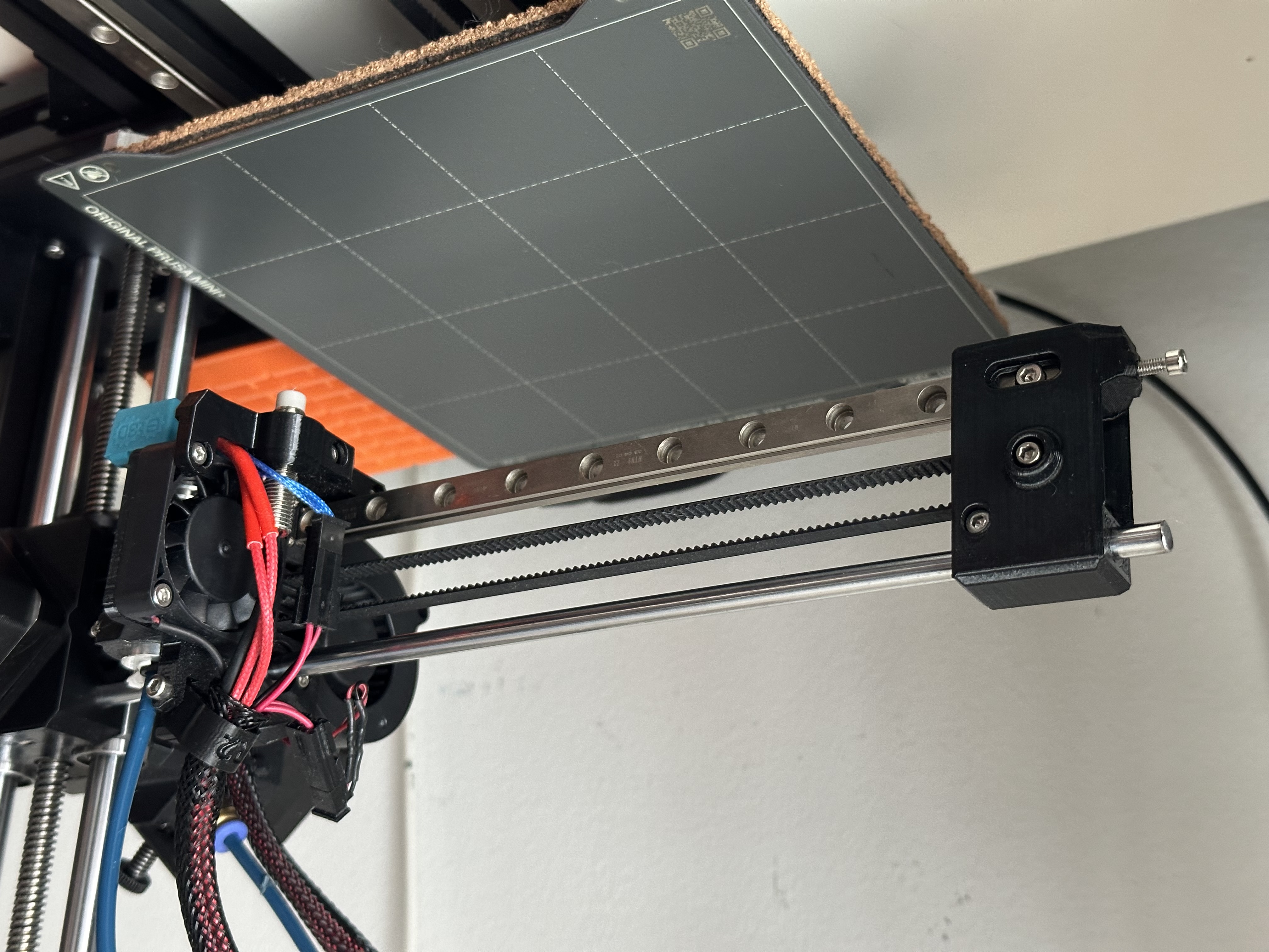 Prusa MINI+ upgrade X axis to linear rails MGN9C / MGN9H