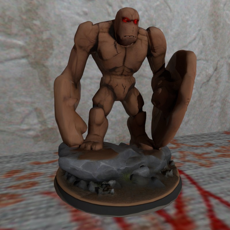10K Easyprint Nosupport Stone Golem DND Style