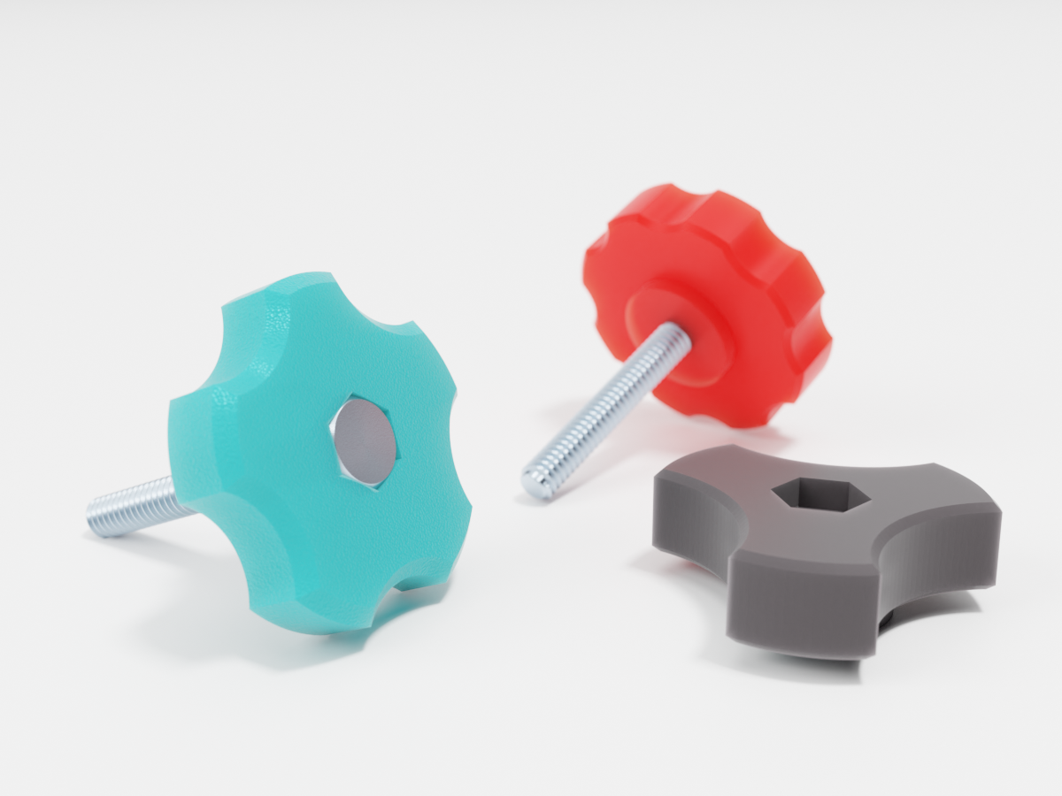Bolt Knobs (Parametric)