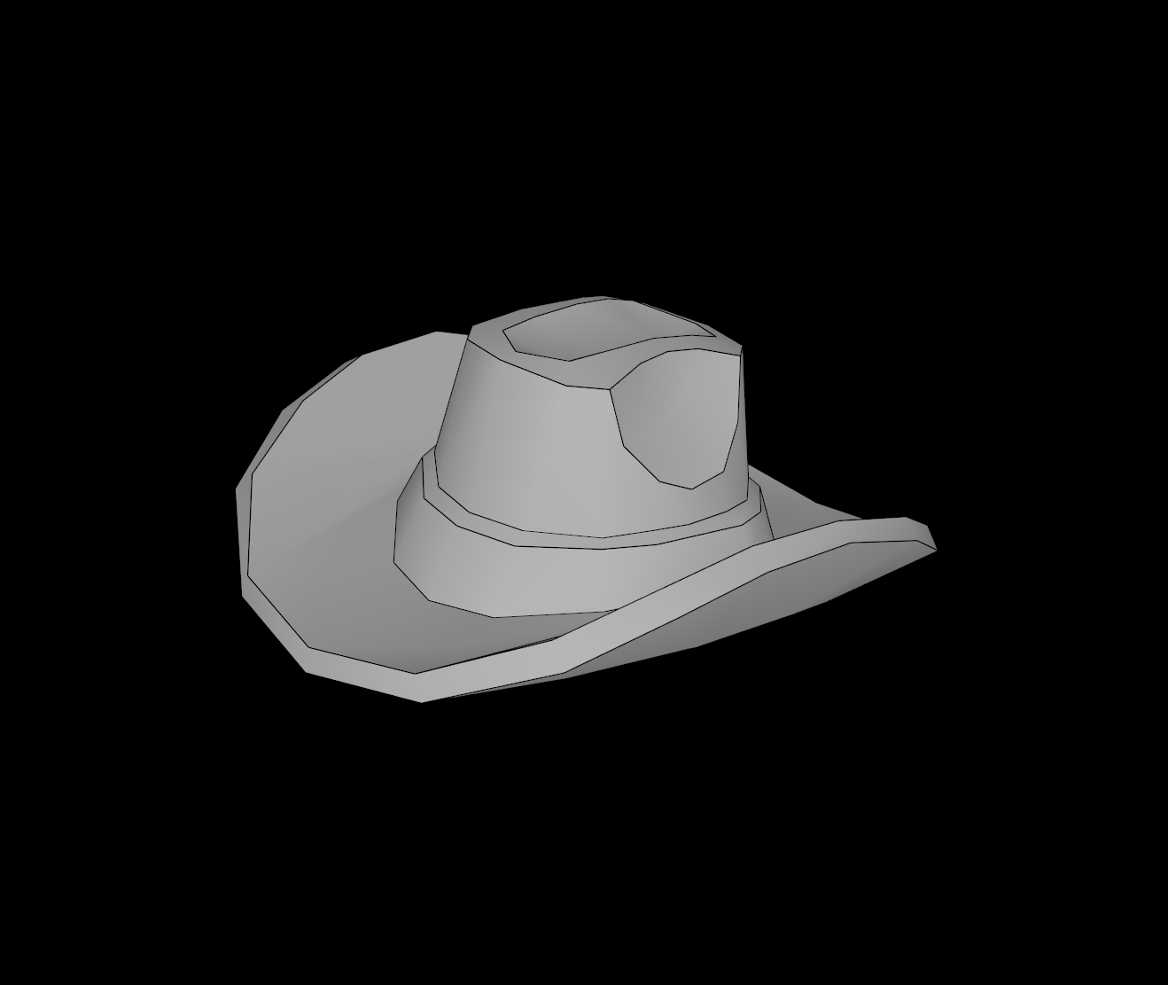 Lego Compatible (15424.dat) Minifig Hat Cowboy Type 2