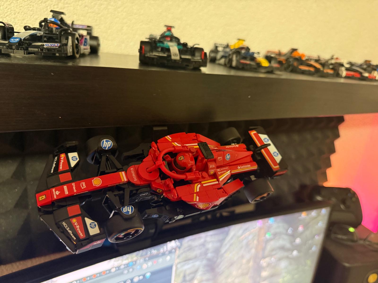 Lego Speed Champions F1 2024/25 shelf mount