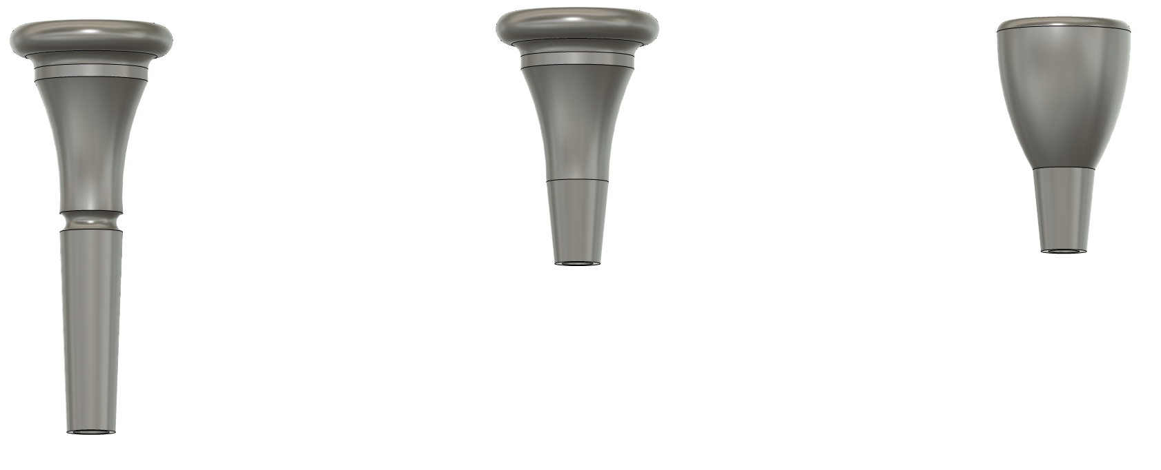 French horn Mouth pieces of Sam 230 and 232