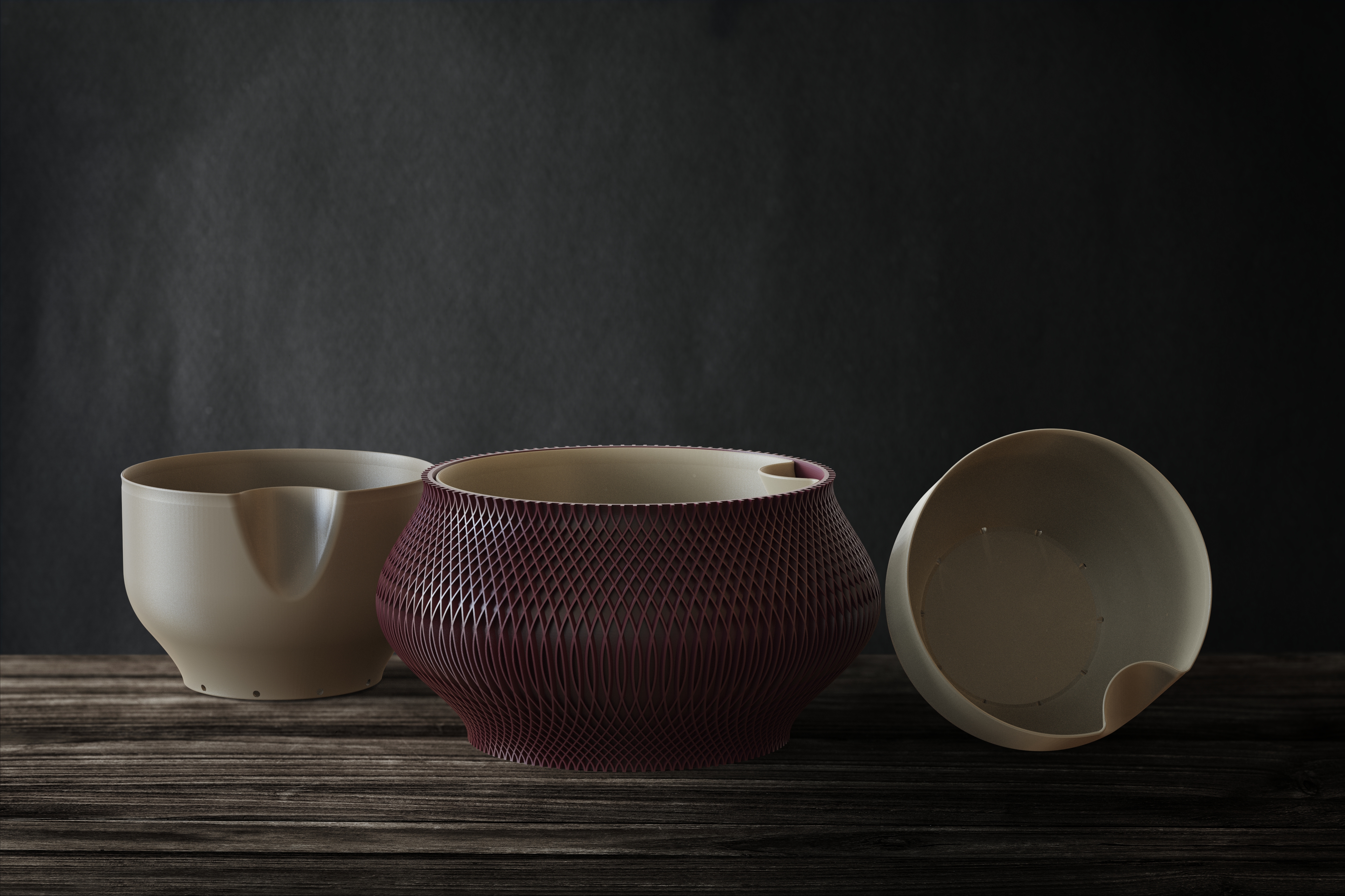 Modern Woven-Texture Plant Pot - Drainage Insert
