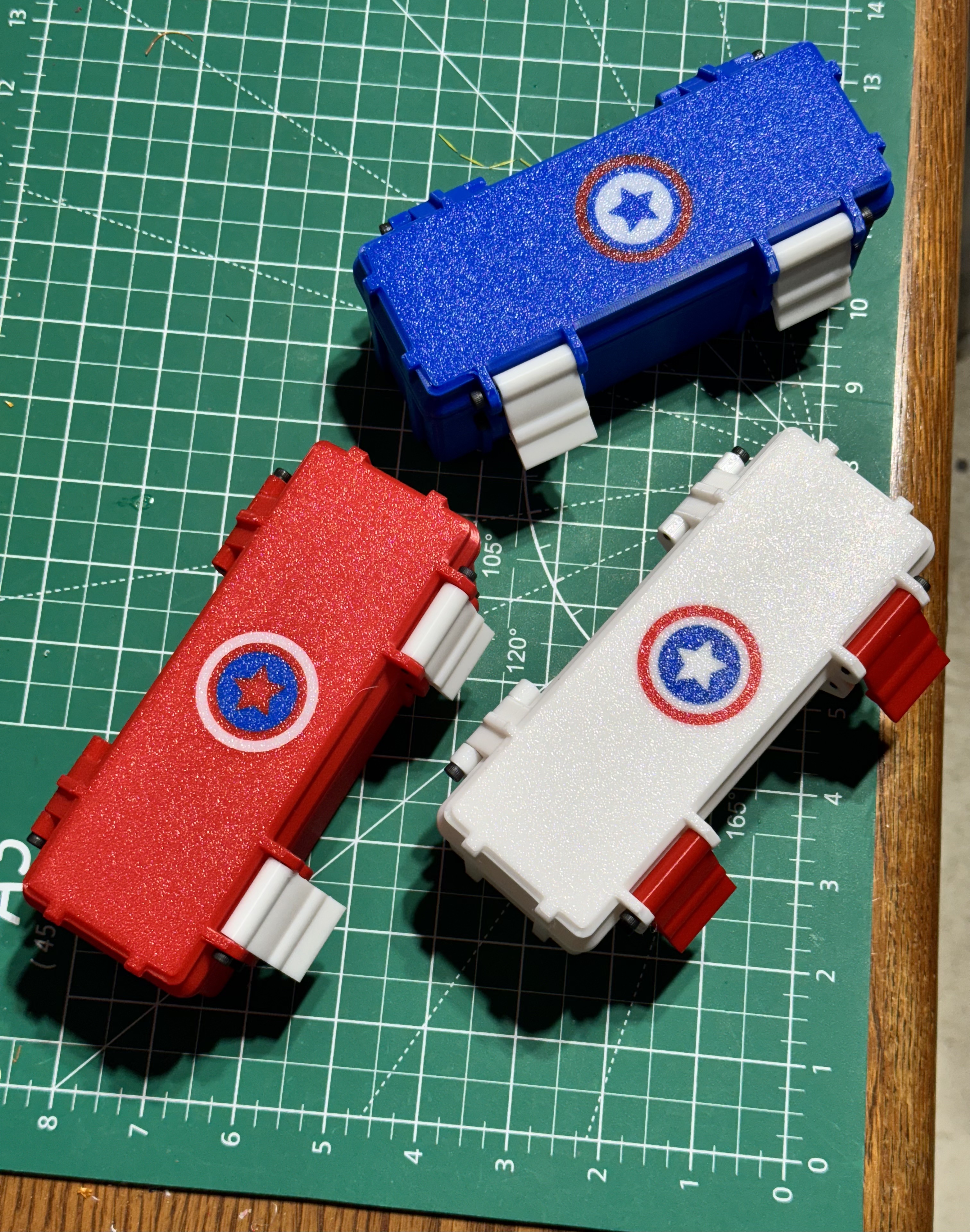 Small Rugged box Captain America theme
