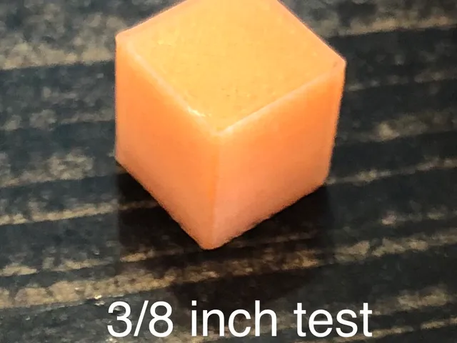 Test cube for new filament