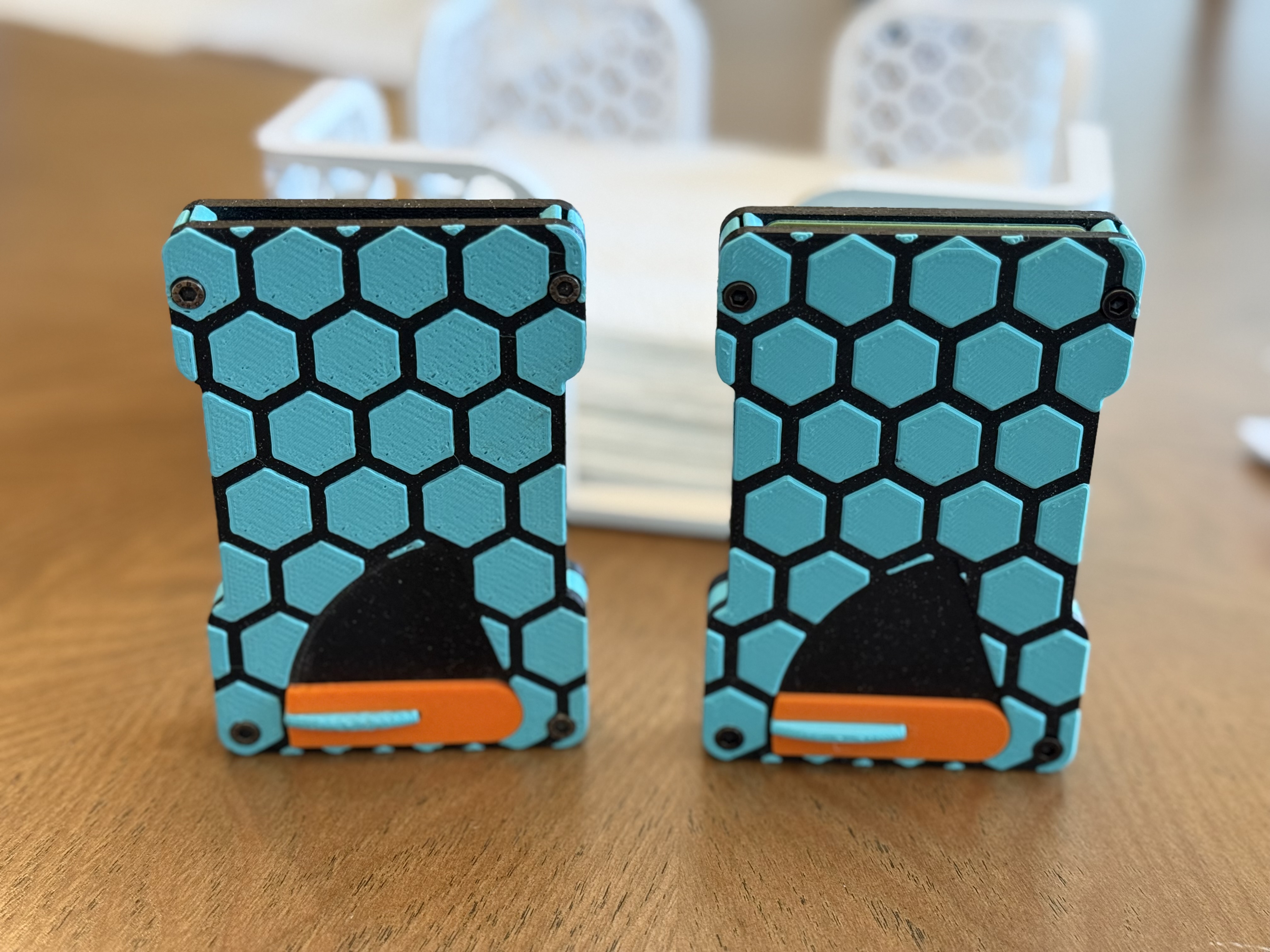 Modular Wallet Hex Pattern + Threaded Inserts
