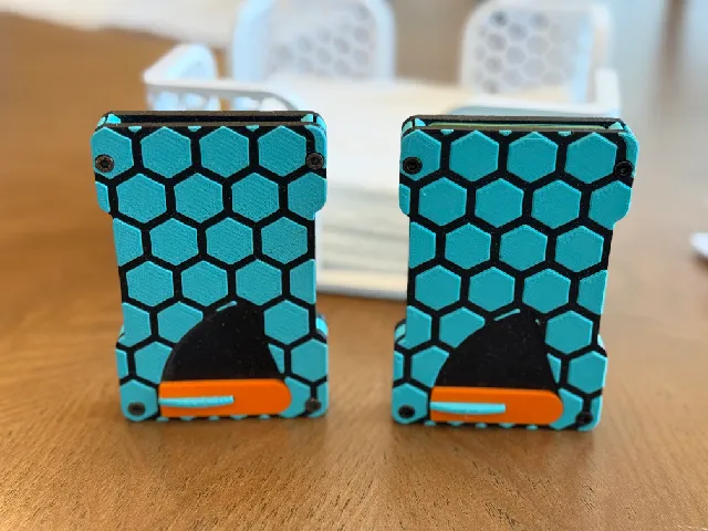 Modular Wallet Hex Pattern + Threaded Inserts