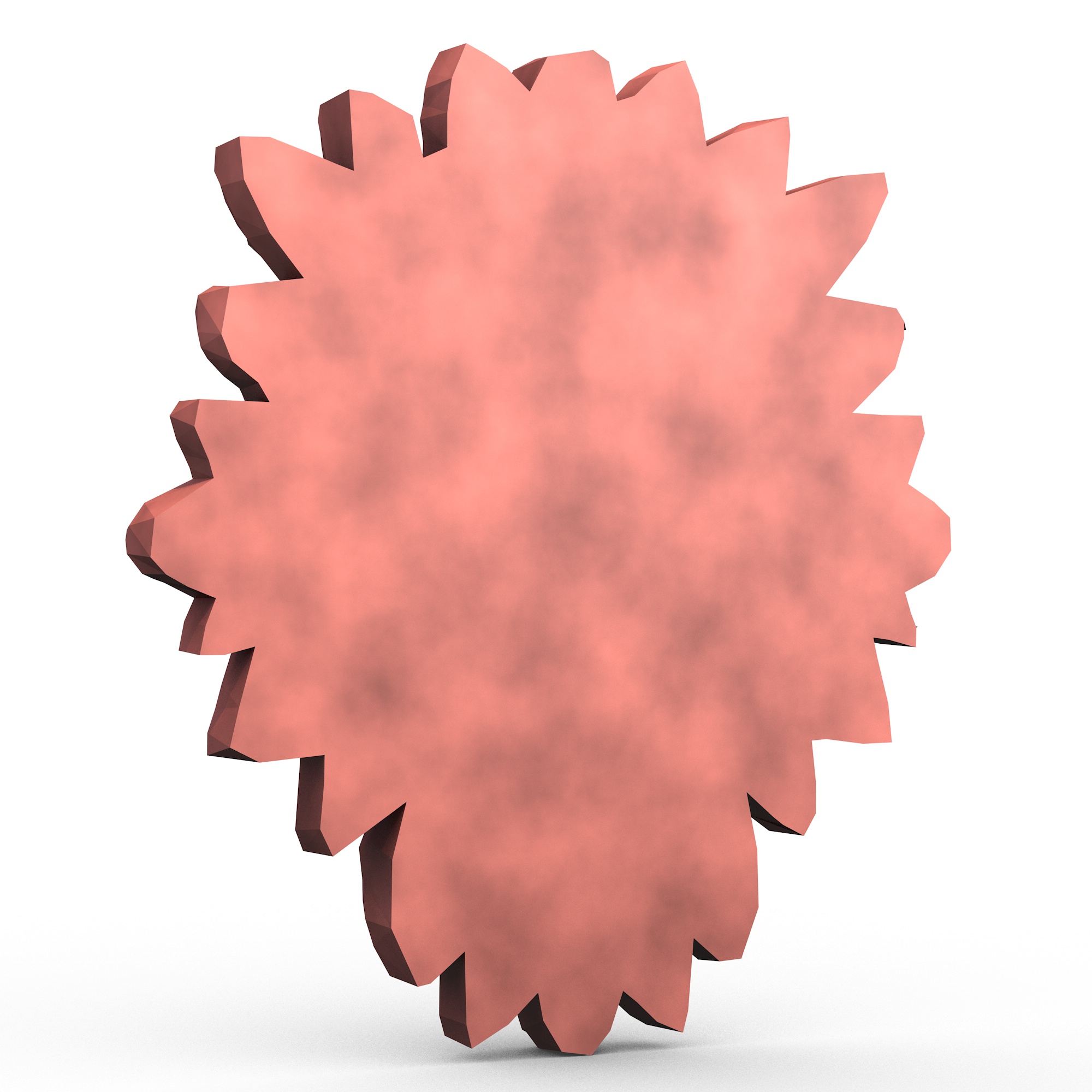 Miniatura 6 do modelo 3D Aztec Mask Low Poly