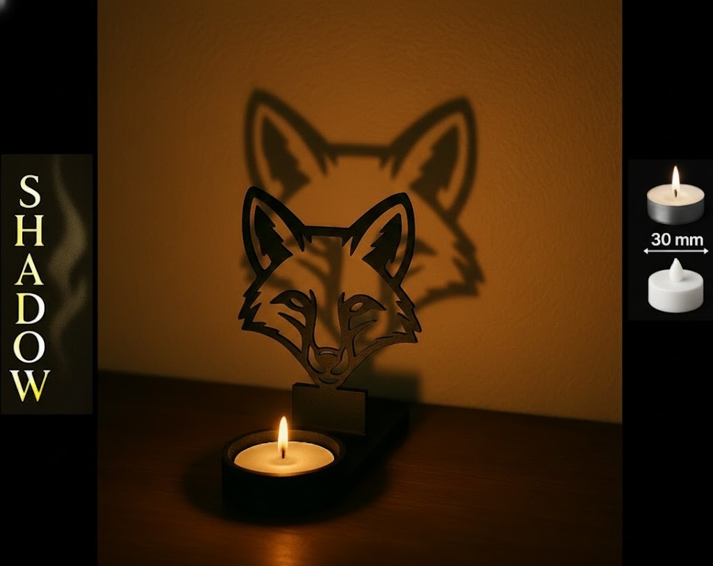 Shadow Art - White Fox