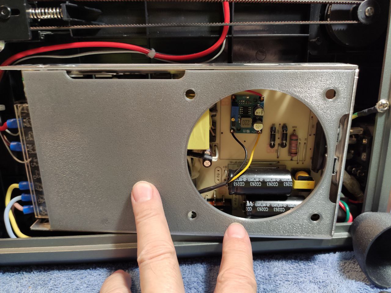 Creality K1C - PSU cooling fan mod.