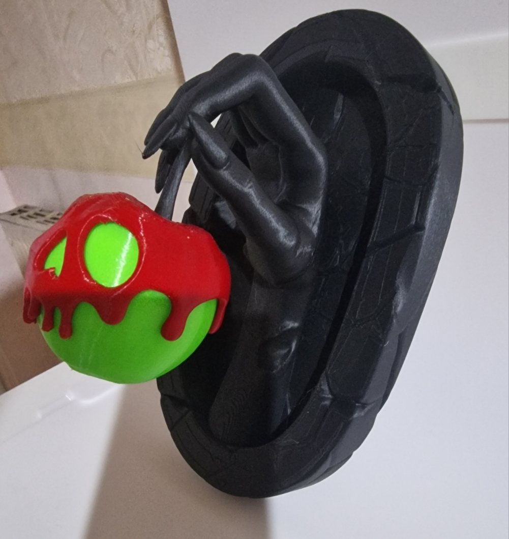 Poisoned Apple Hand Wall Sculpture for Halloween