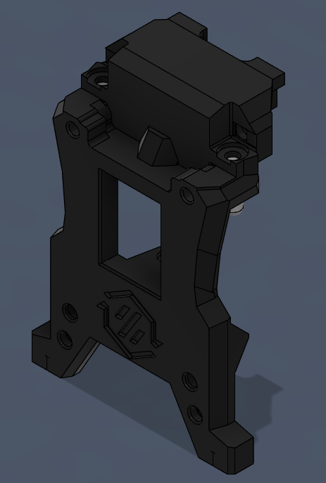Stealthburner stealthchanger backplate with magnet feet and screw pins