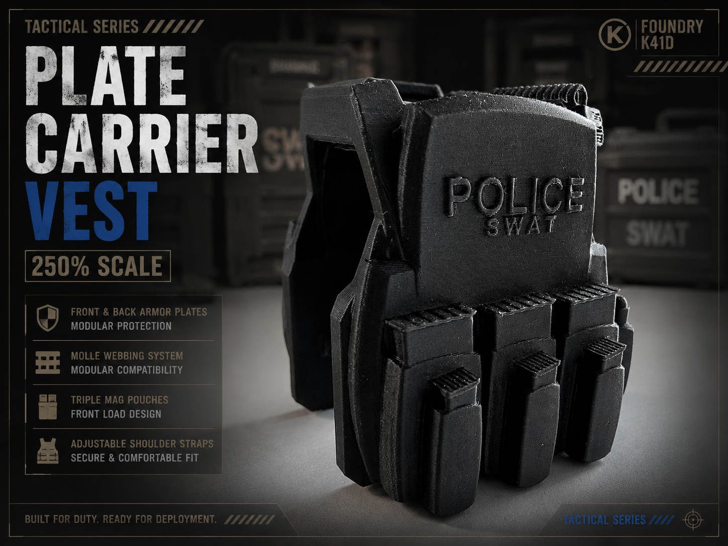 Dummy 13 Plate Carrier Vest SWAT and Military