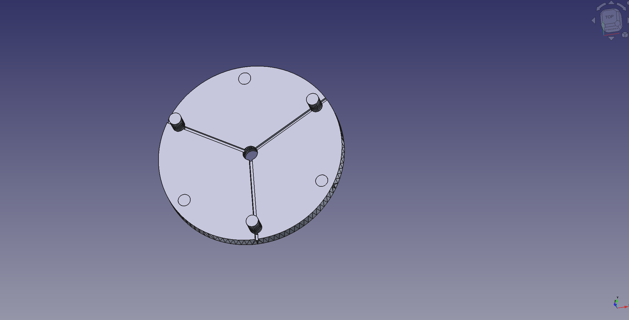 Blank wheels 3D model