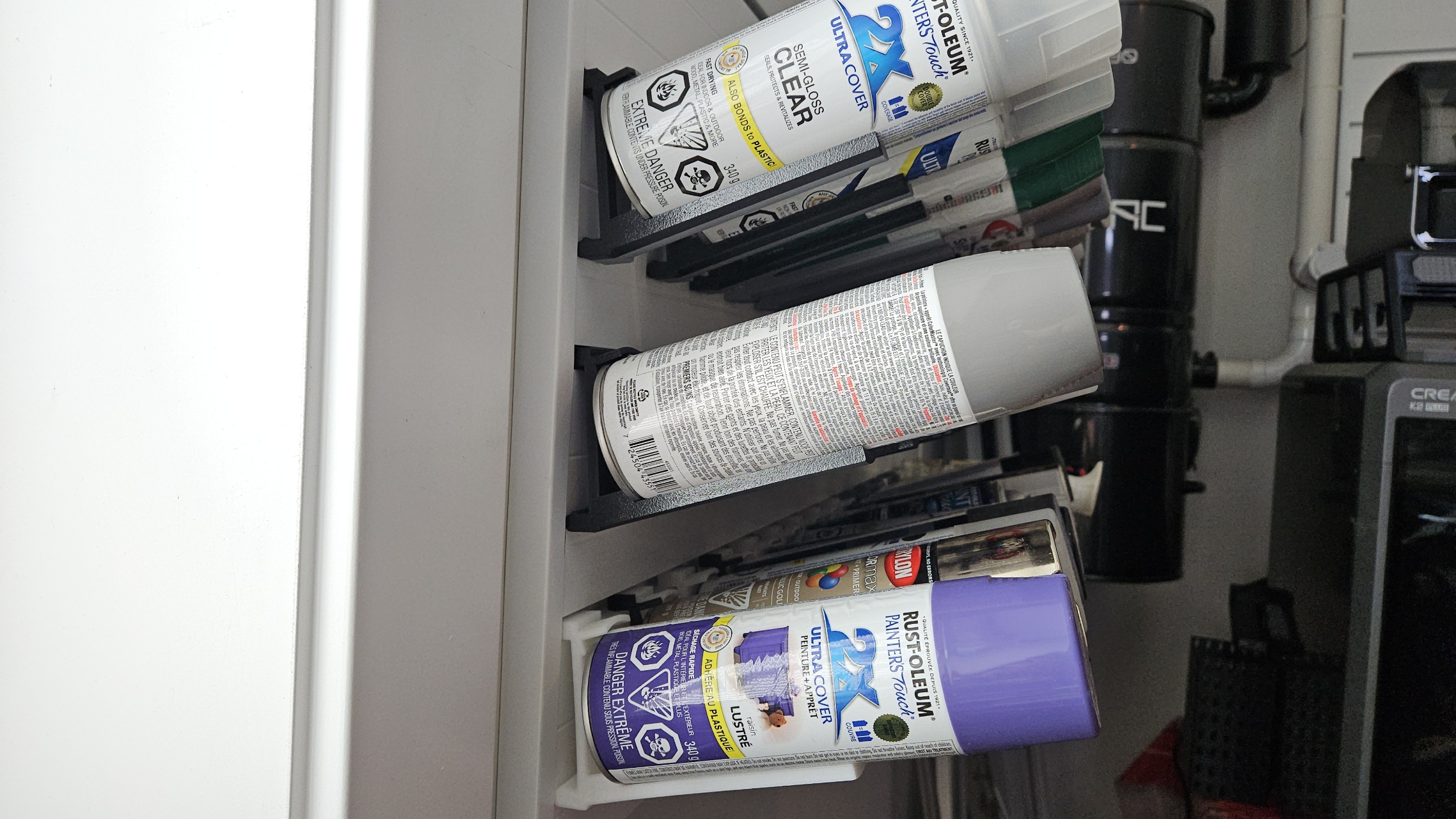 Slatwall Spray Can Holder