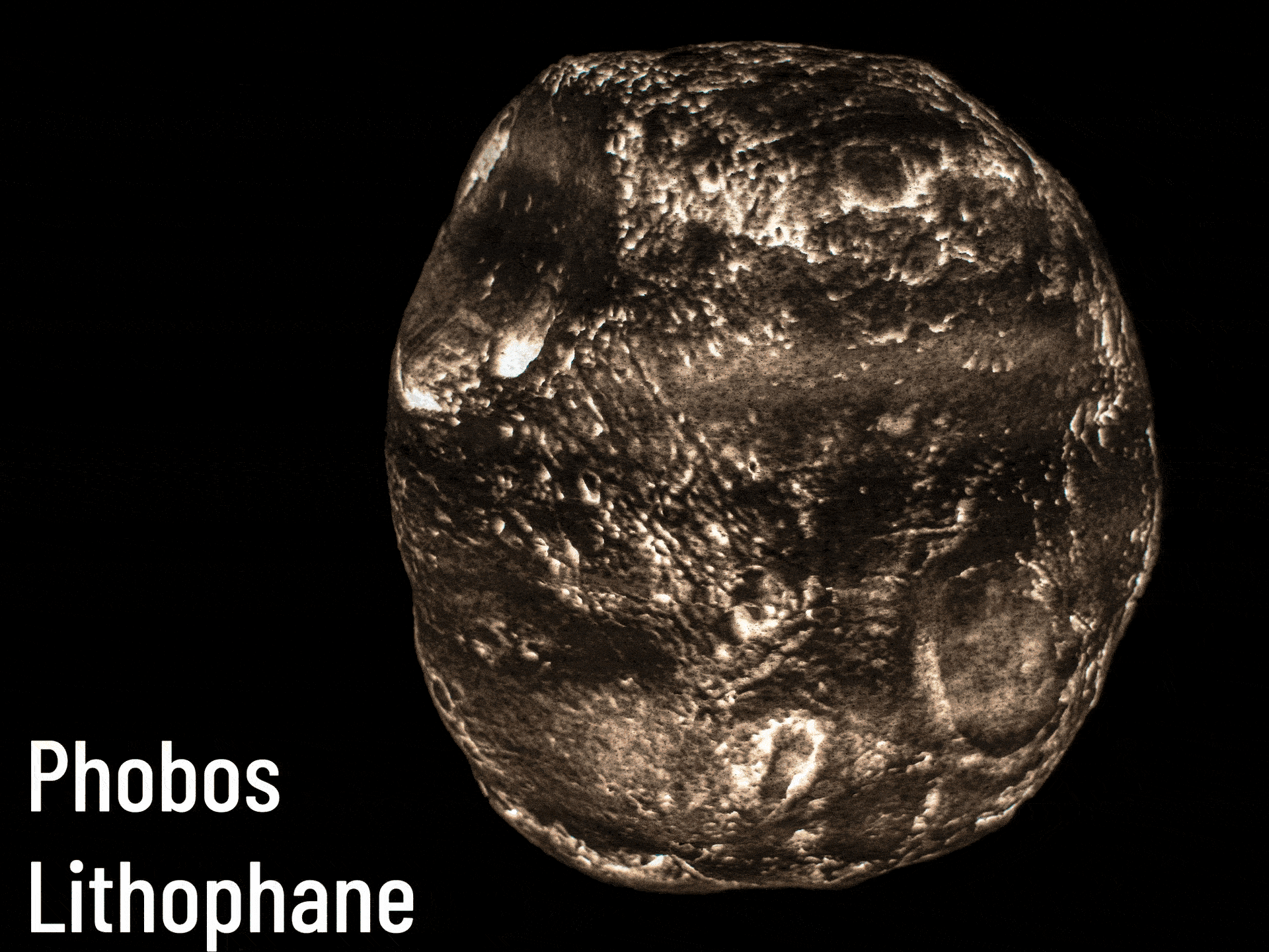 Phobos Lithophane Lamp