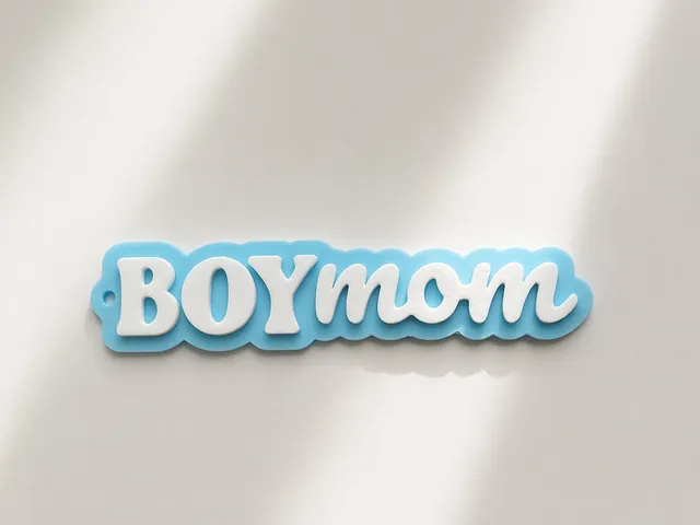 BOYmom Keychain - Mother's Day gift