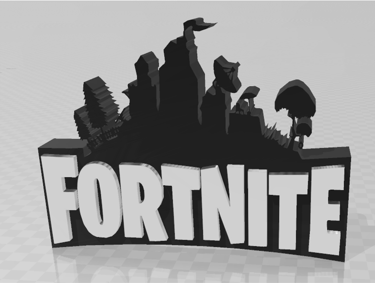 Fortnite model of the logo