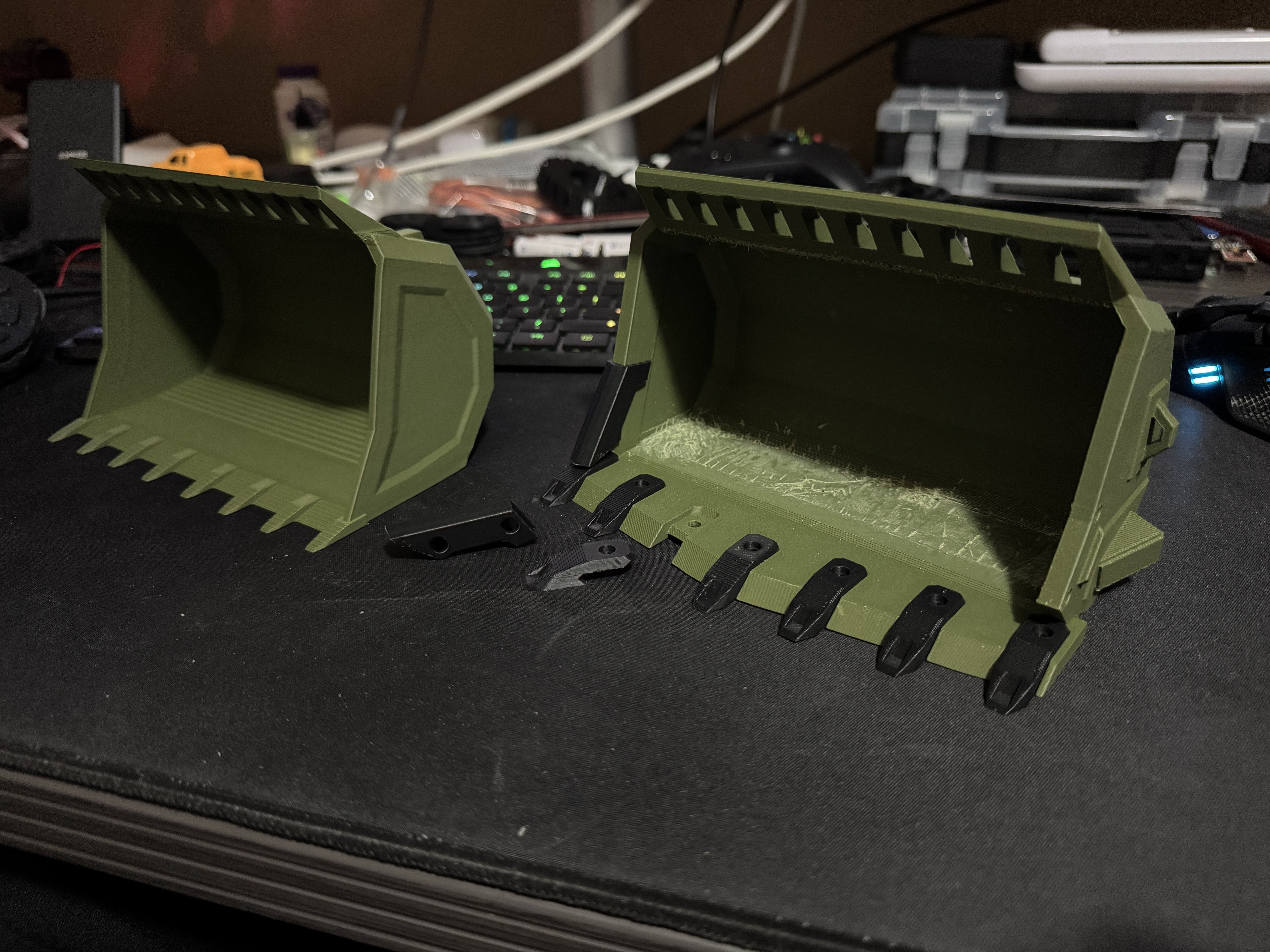 Bucket, Teeth, and Sides for Wheel Loader by Professor Boots