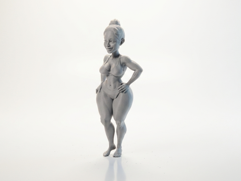 Bikini Babe Figurine Female Figure 3D Printable