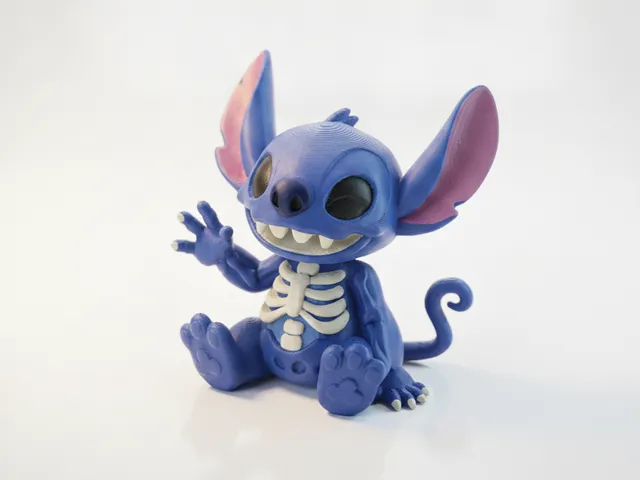 Stitch Skeleton Figurine Cartoon 3D Printable