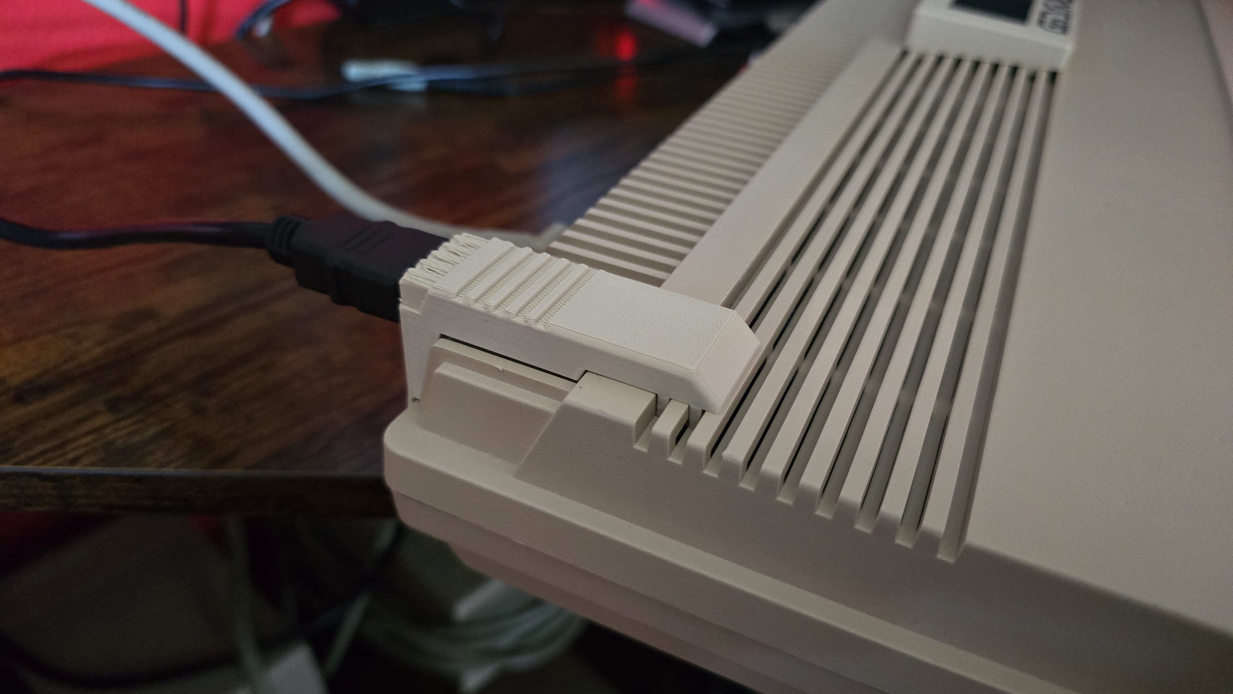 RGBtoHDMI adapter housing for Amiga 500 - Amazon Cable, No Button