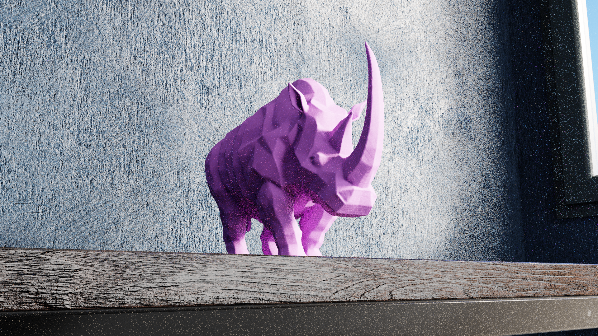 Miniatura 2 do modelo 3D Low Poly Rhino