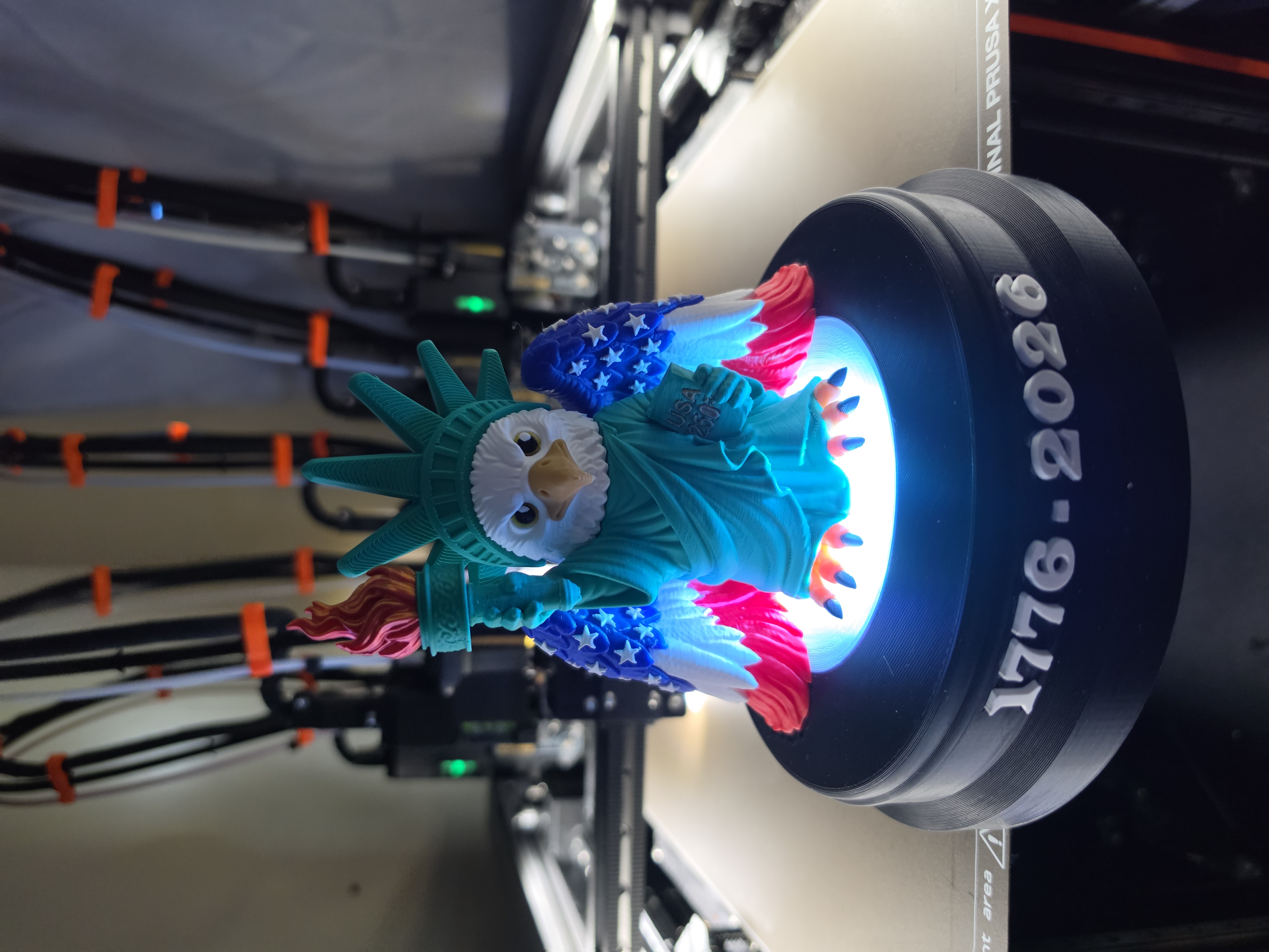 Lighted Base for SpaceMonkey3D Liberty Eagle